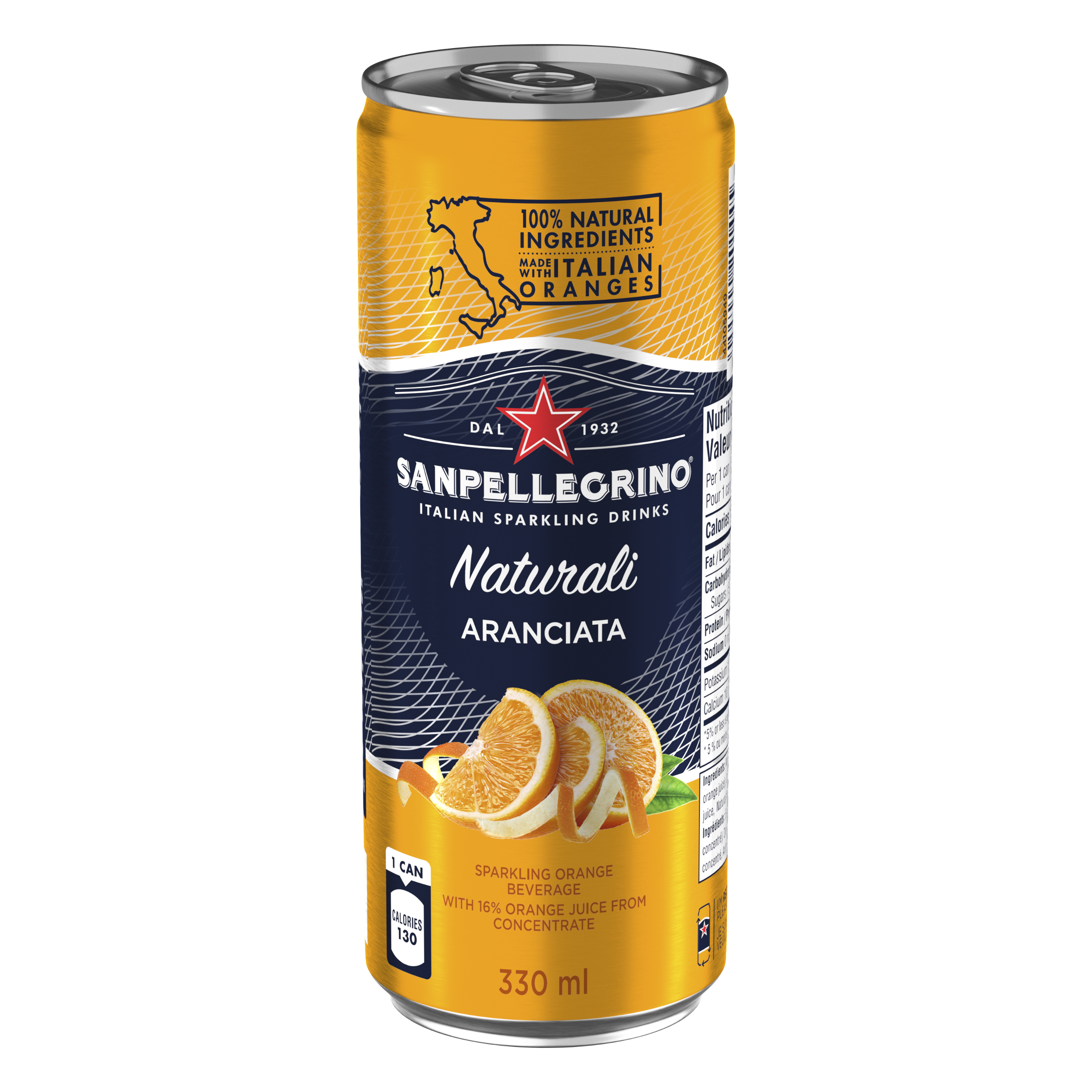 San Pellegrino Aranciata - narancs szénsavas üdítő - 0,33l