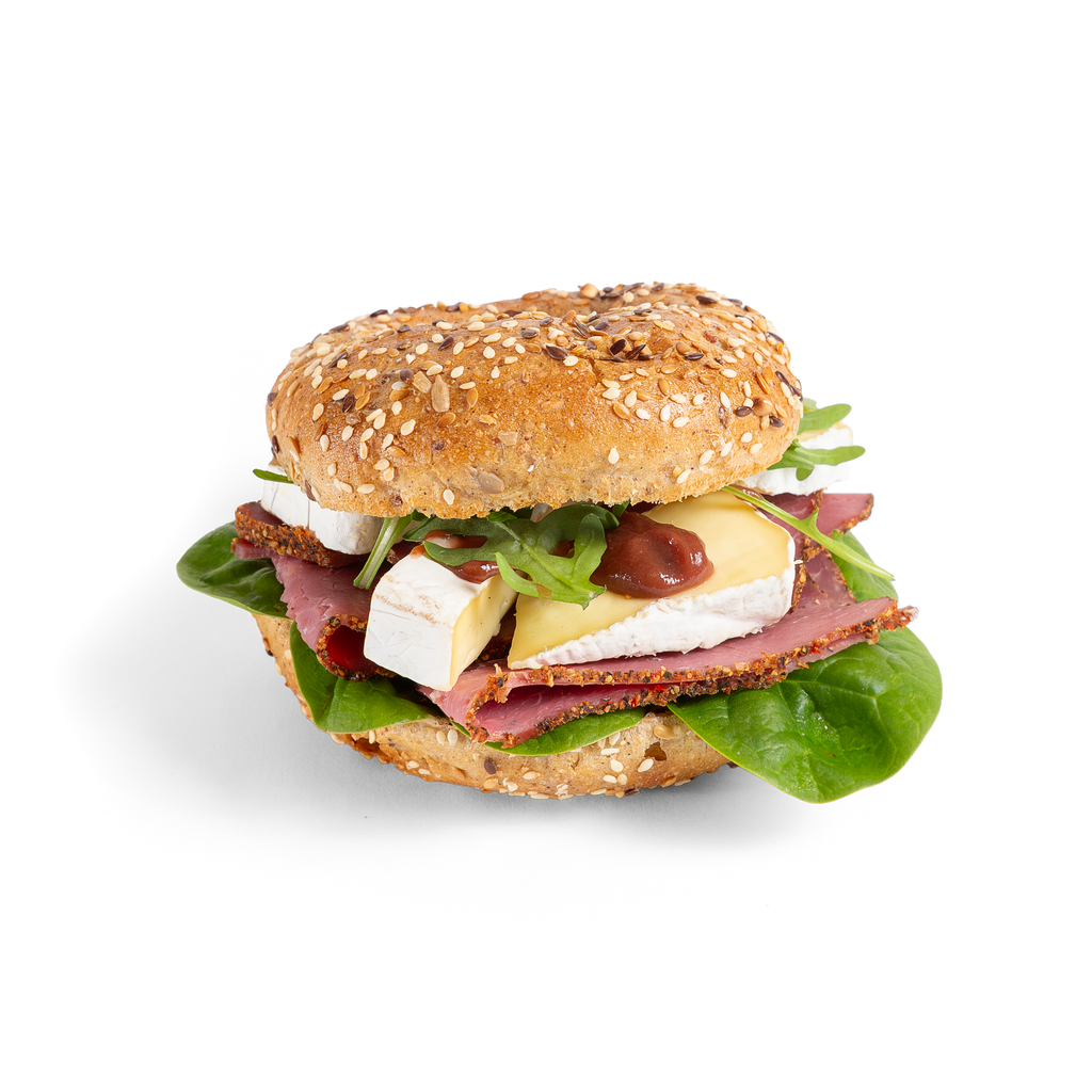 Breseola marhasonkás, brie sajtos Bagel Box - 6db