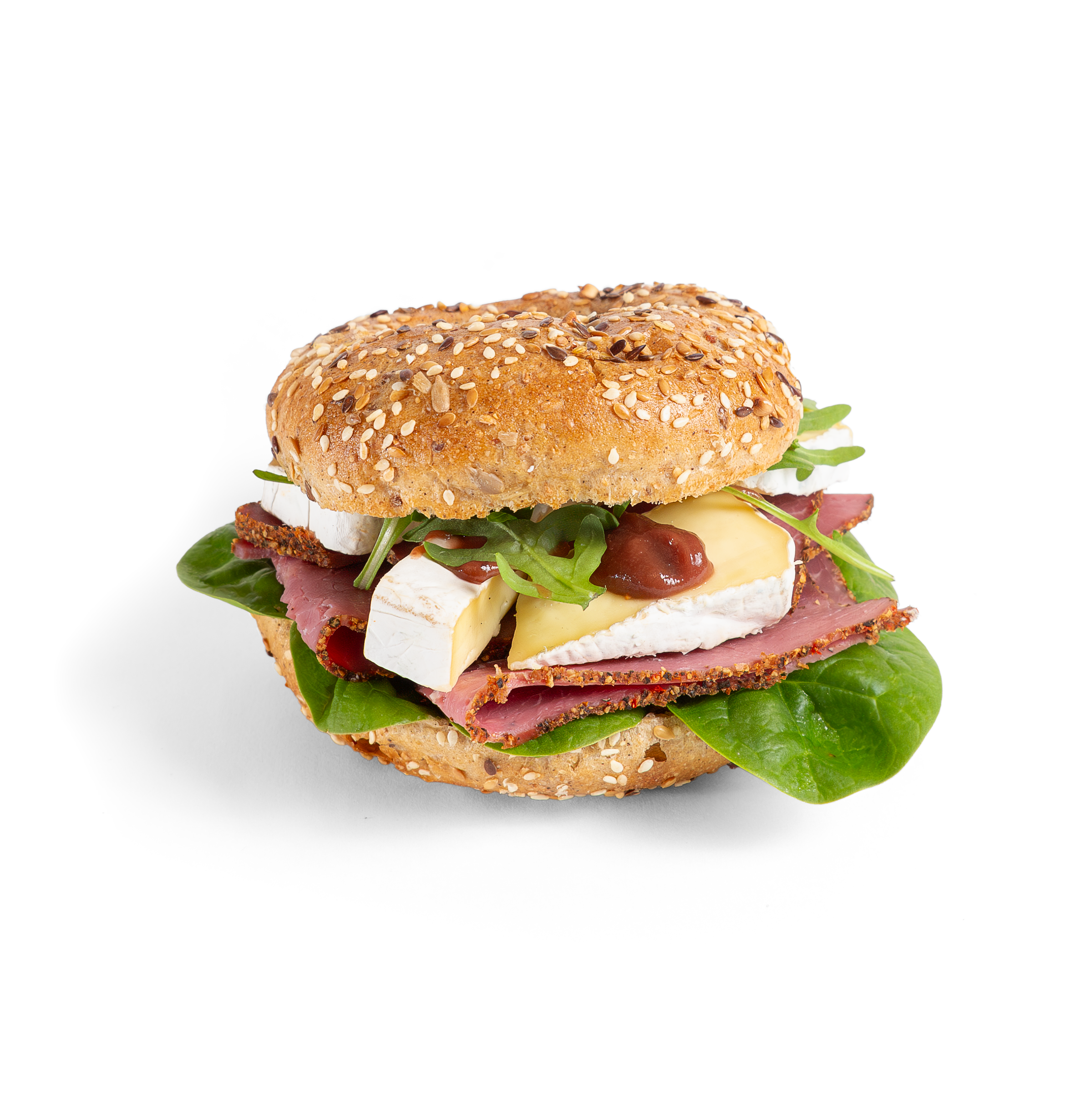 Breseola marhasonkás, brie sajtos Bagel Box - 6db