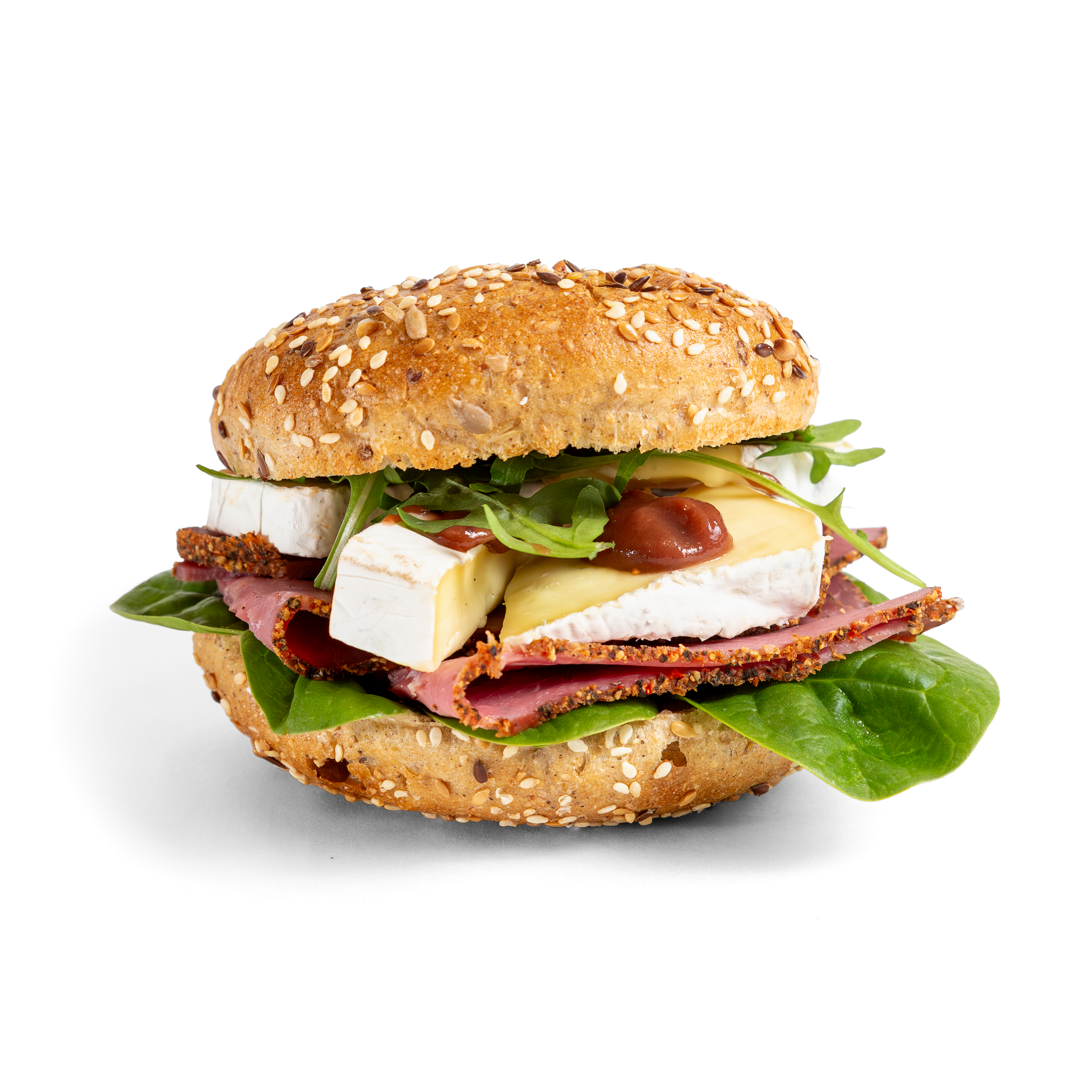 Breseola marhasonkás, brie sajtos Bagel Box - 6db