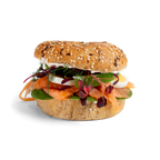Füstölt lazacos, kapros sajtkrémes Bagel Box - 6db