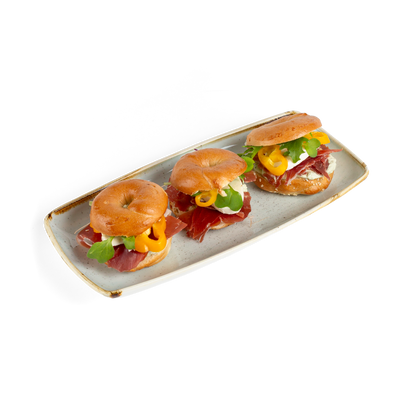 Prosciuttós Mascarponés Pestós Mini Bagel