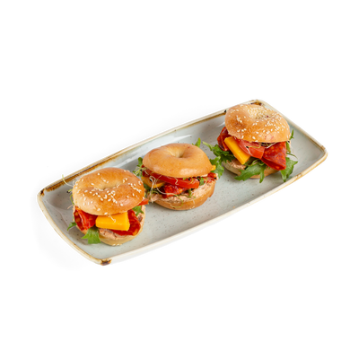 Chorizós-Fetás Mini Bagel